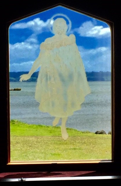 Inside Saint Faiths church in village