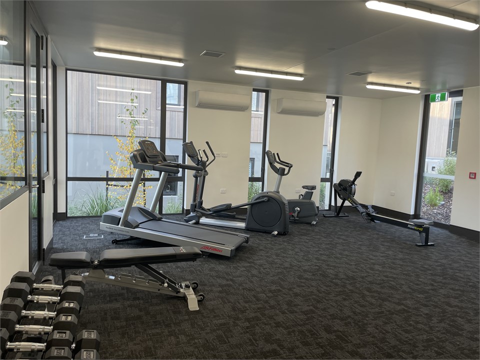 Shared gym area