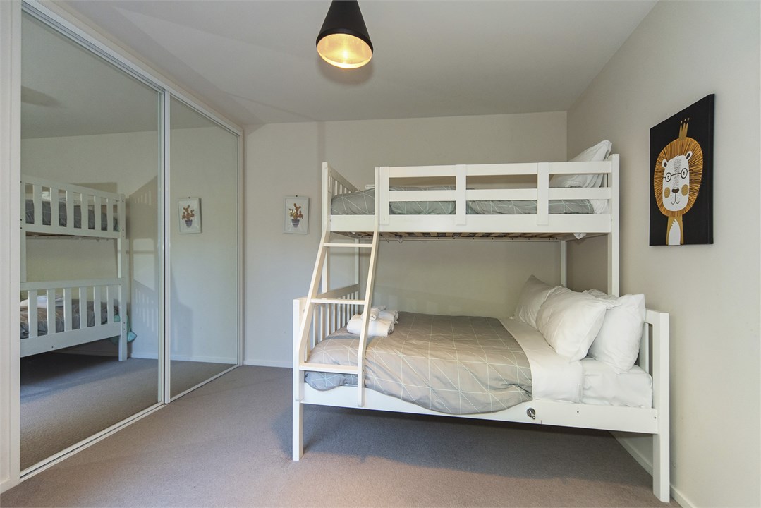 Bedroom 3 with Single over Queen bunk