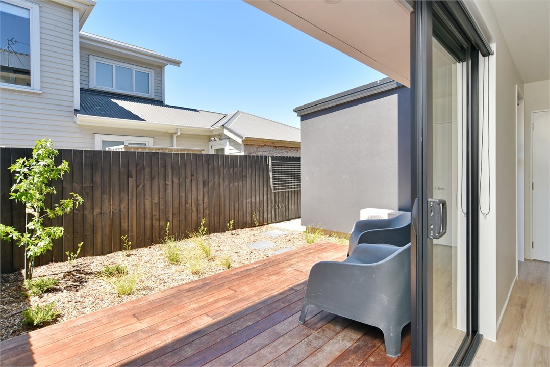 View of the outdoor seating and private deck