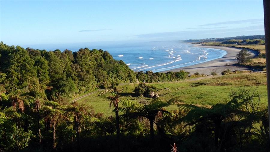 Sea views from holiday home