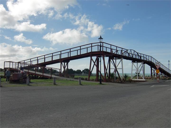 Historic Walk Bridge, over rail line.