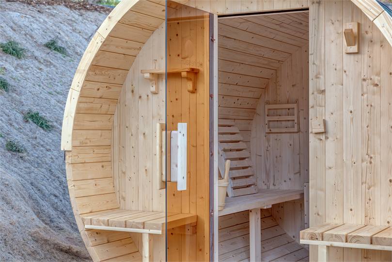 outside Sauna on-site