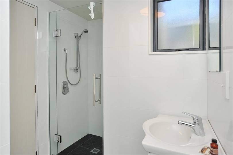 The modern bathroom with shower