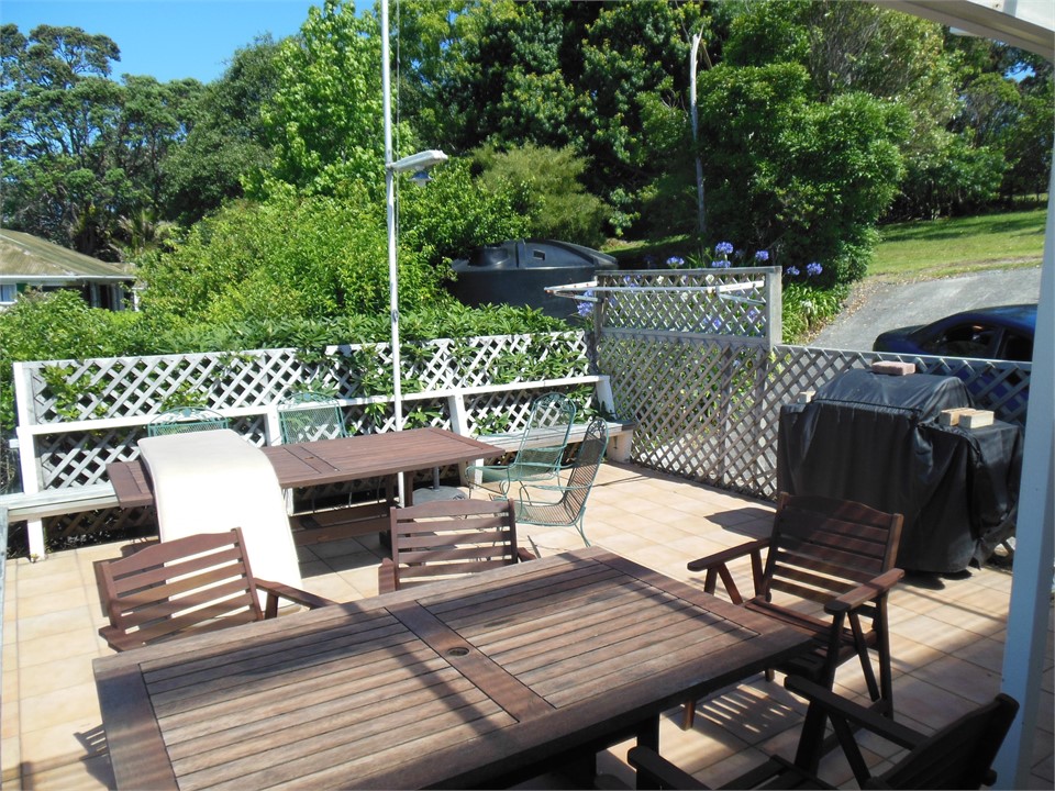 Deck and BBQ area