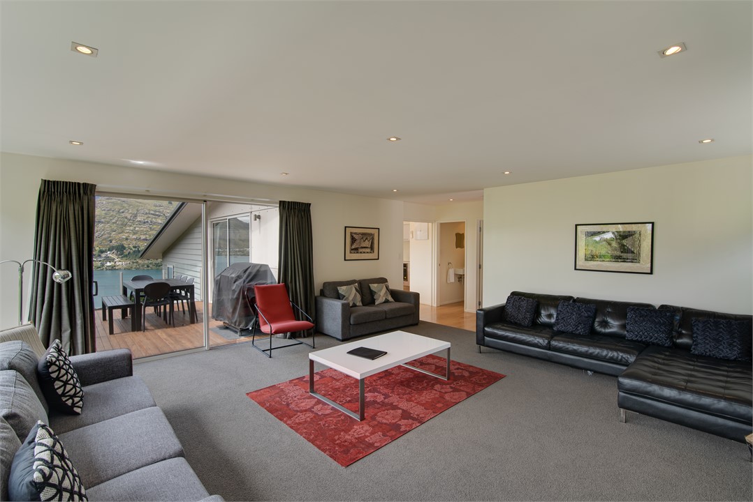 Lounge opens to the balcony & barbeque