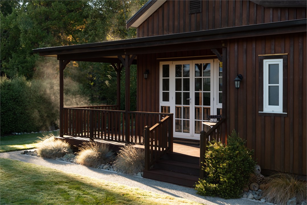 Private section with established trees.