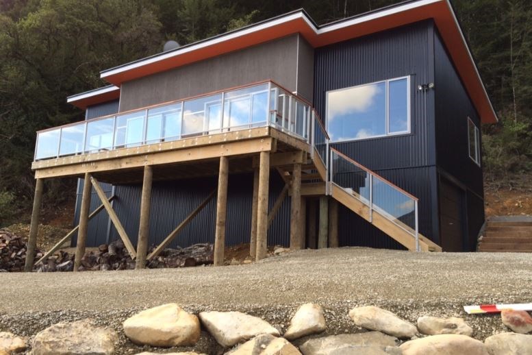 Nestled into private native bush