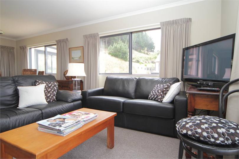 Comfy couches & big screen TV