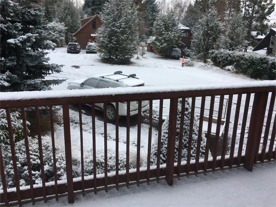 View of from balcony after snow