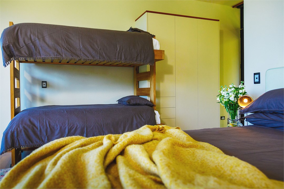 Queen bedroom and bunk room