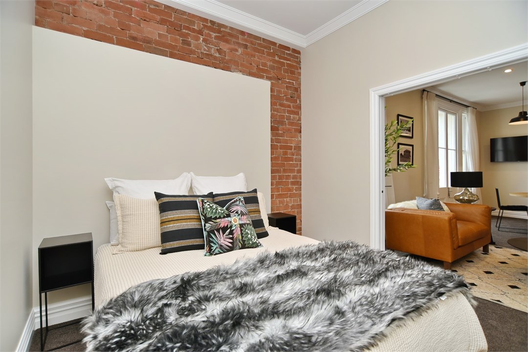 Bedroom 1 has a King bed