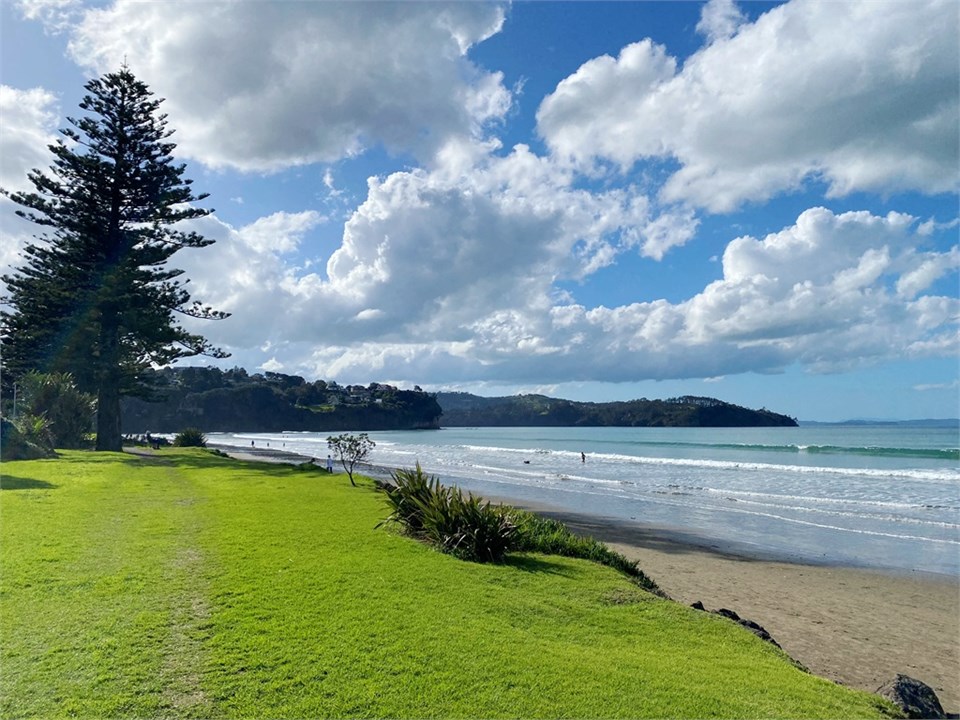 Orewa reserve beach