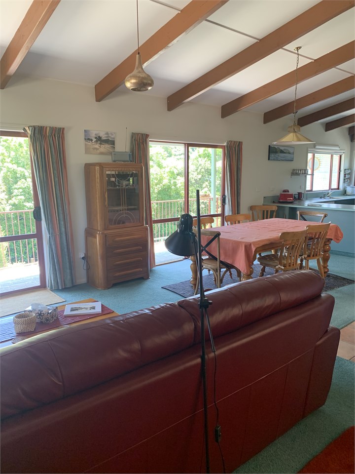 Dining with views to Hanson Winter Reserve