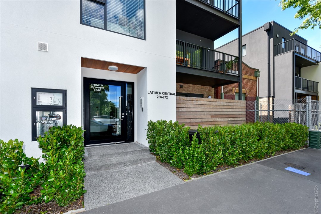 Entrance to the property building