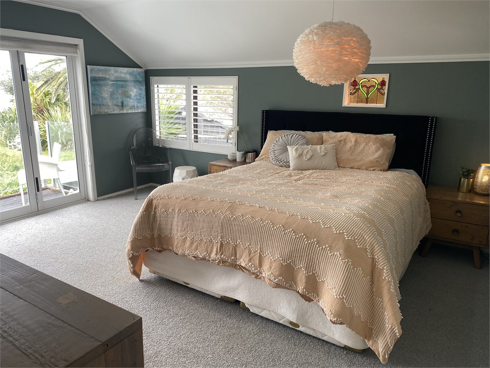 Expansive master with ensuite and ocean views