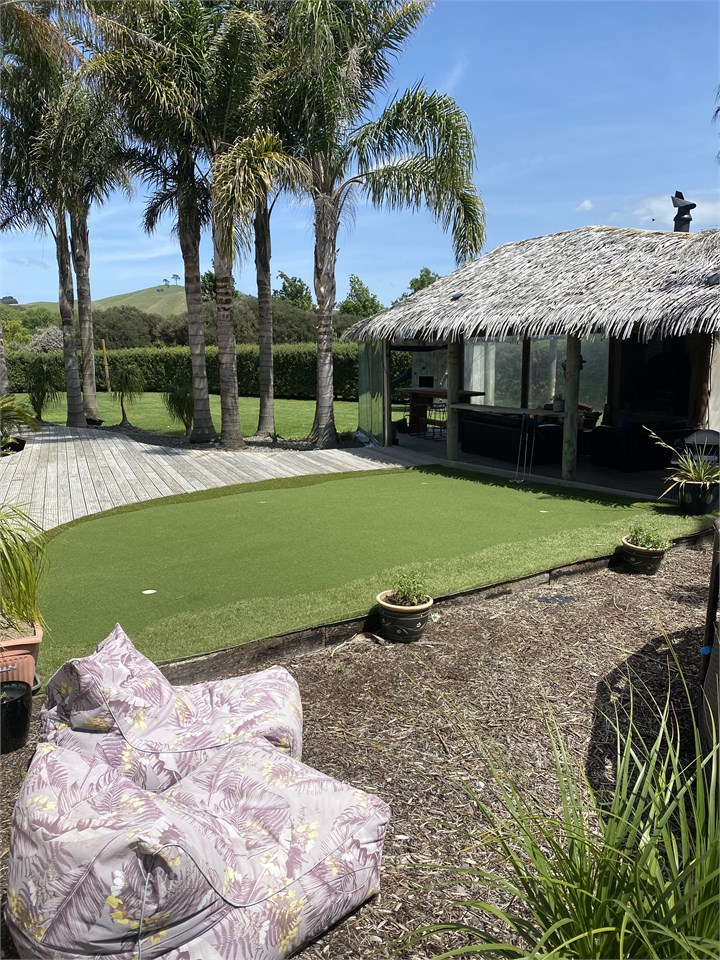 Mini Putt and pool area back of house