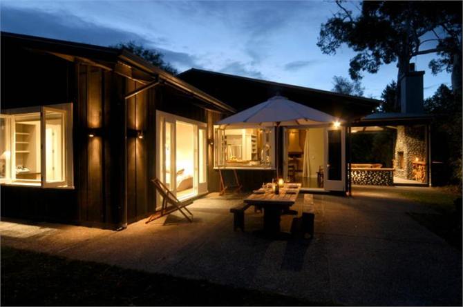 Riverside view of Lodge