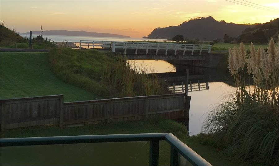 View from the deck. Sunrise