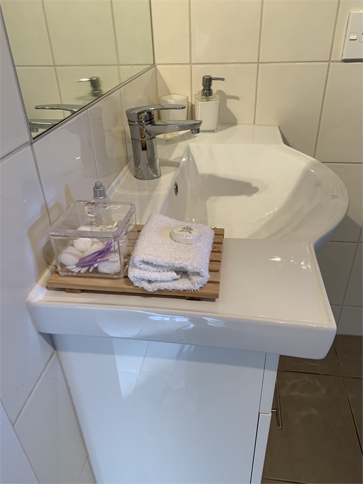 Main Bathroom with heated Floors and heated towel 