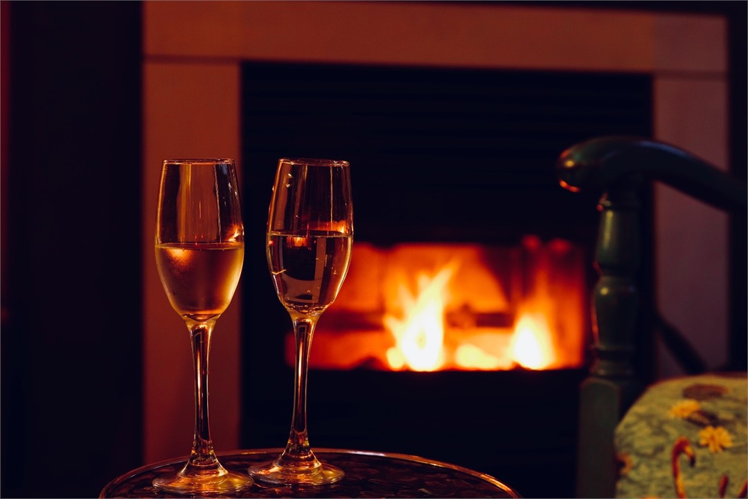 Bach: cozy fireplace