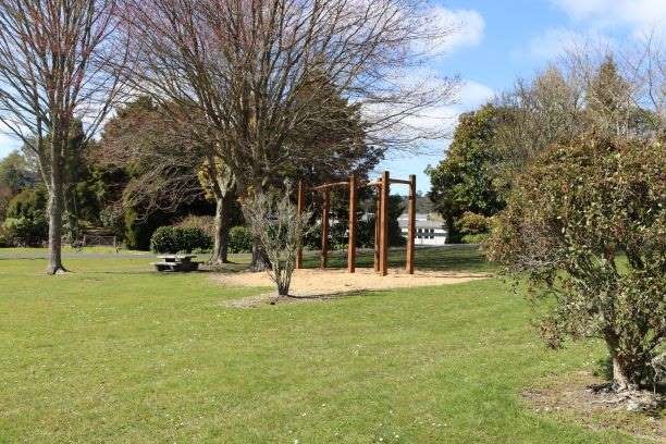 Reserve and swings adjacent to the house