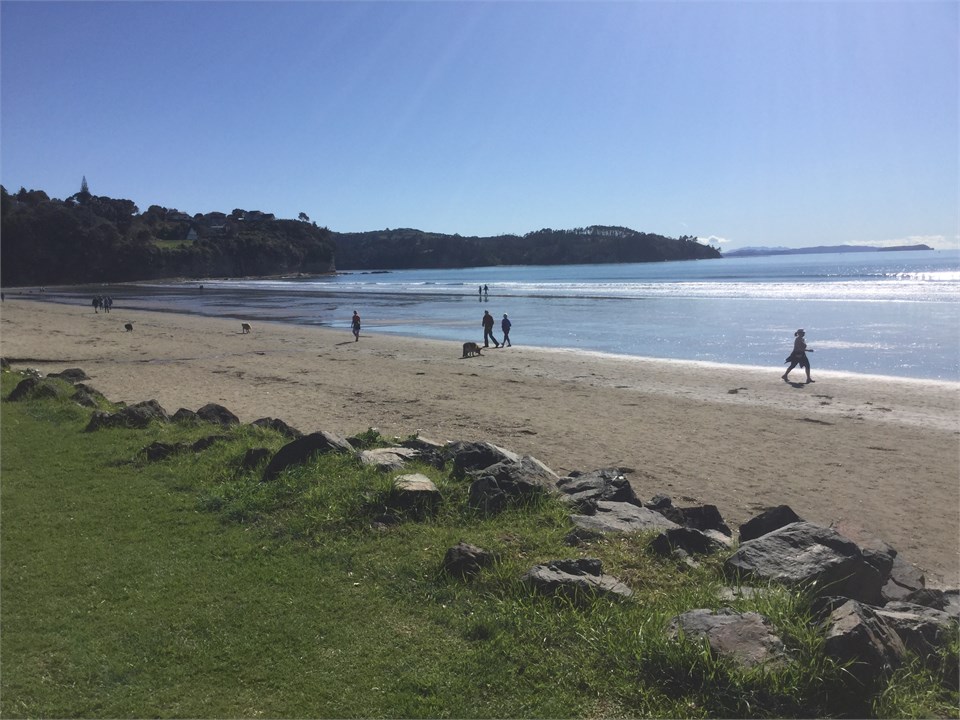 North end of Orewa Beach.