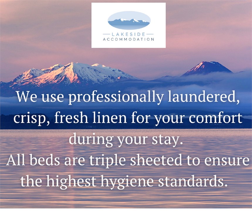 Professionally laundered linen & towels