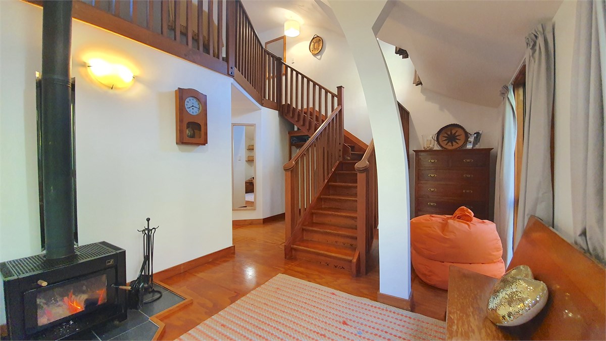 Cosy wood fire and beautiful timber floors