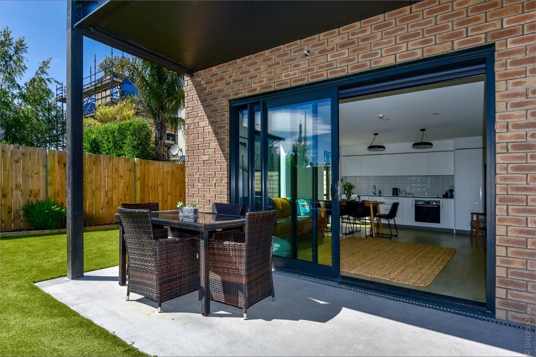 Seating area outside on the patio