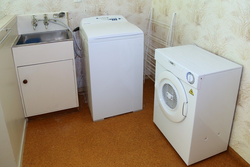 Upstairs- laundry