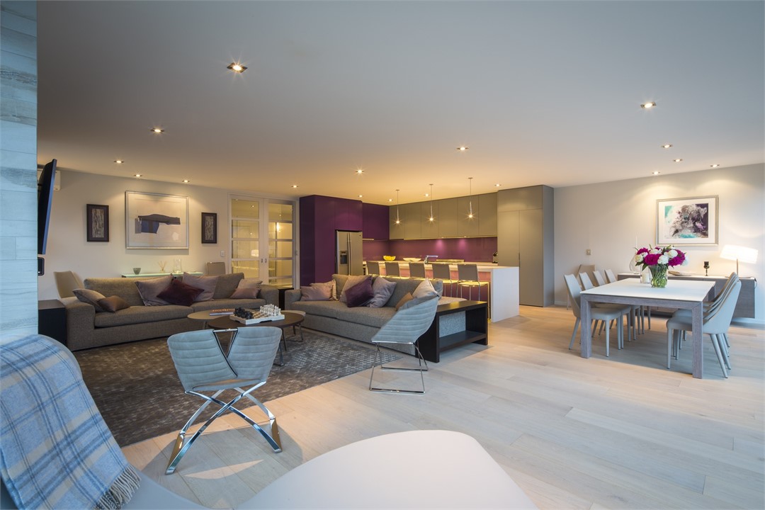 spacious open plan living