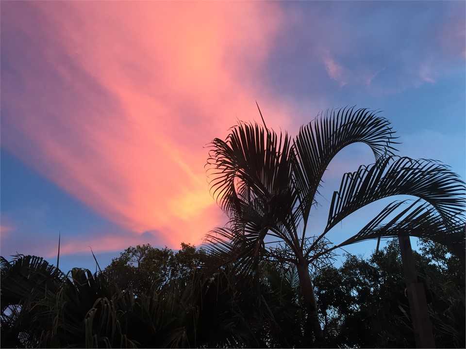 Sunset above the Chiefs Villa