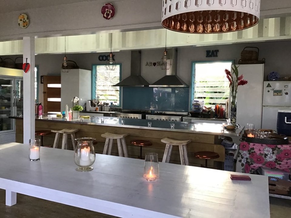 Kitchen and indoor dining