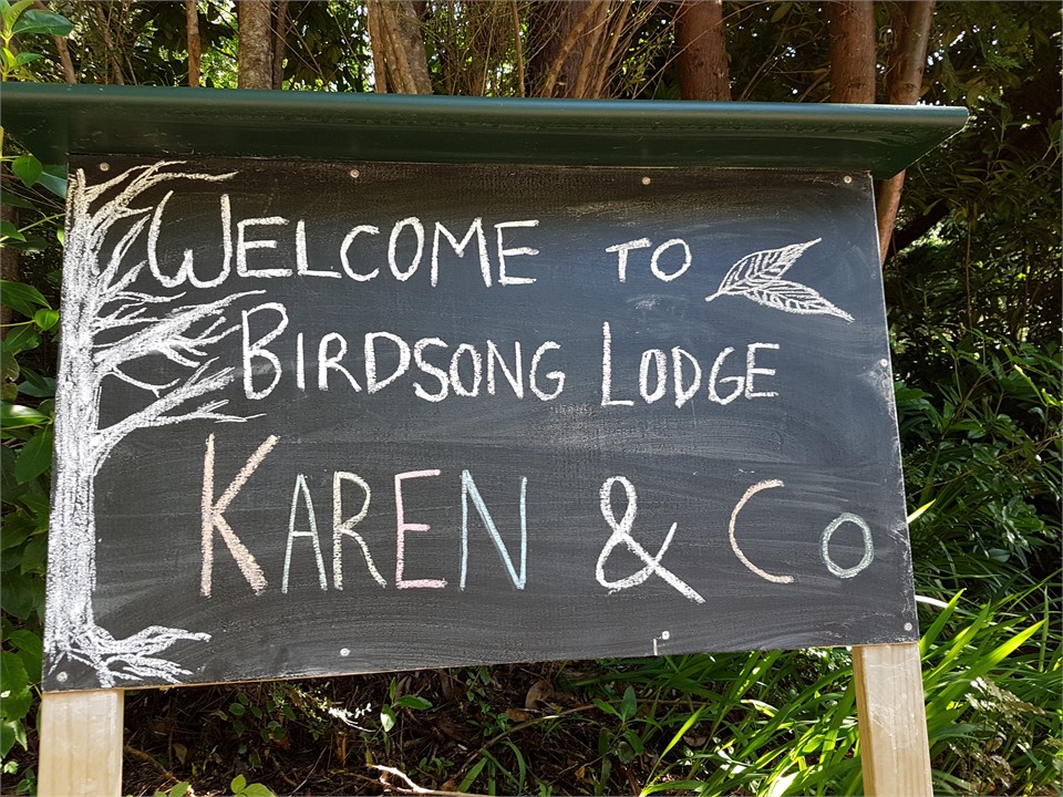 Welcome message at the gate