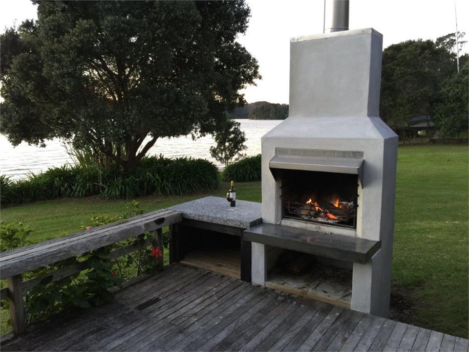 Outside fireplace