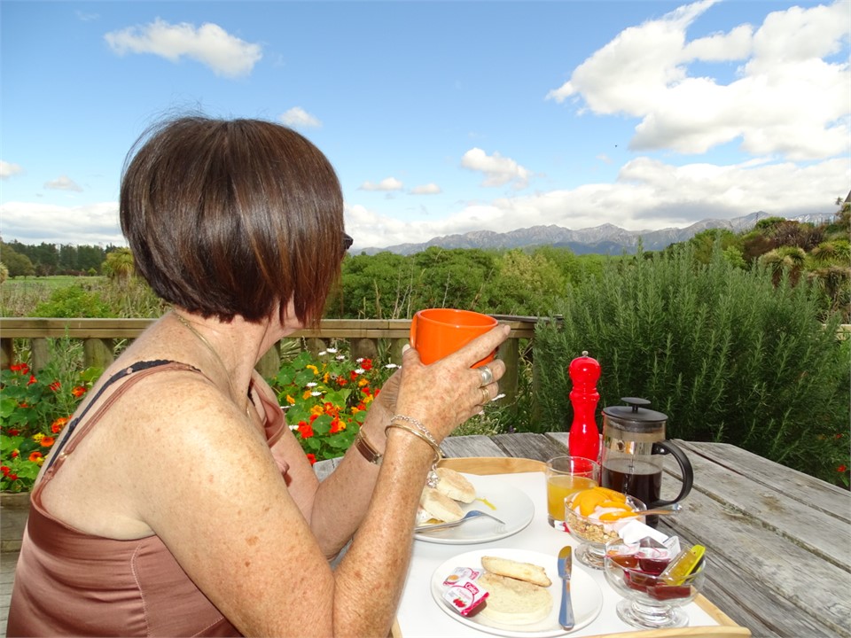 Breakfast on the deck