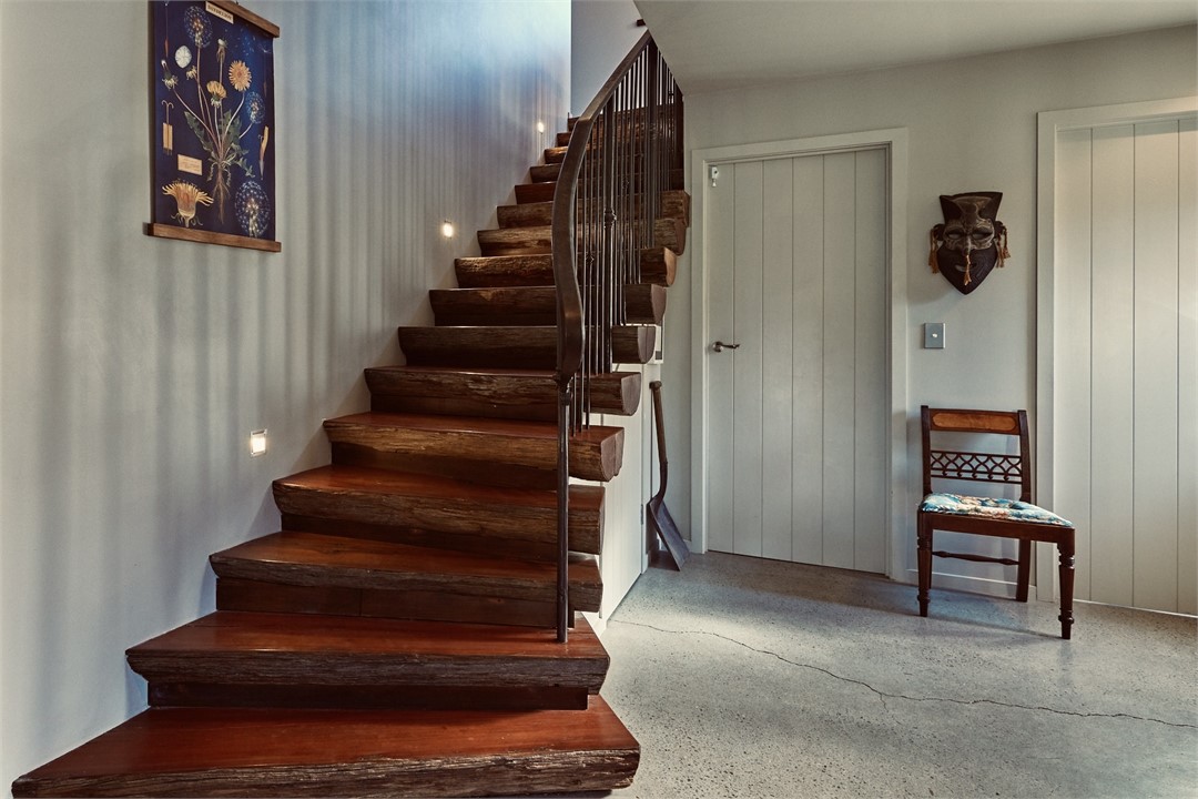 stairs laundry washing machine dryer