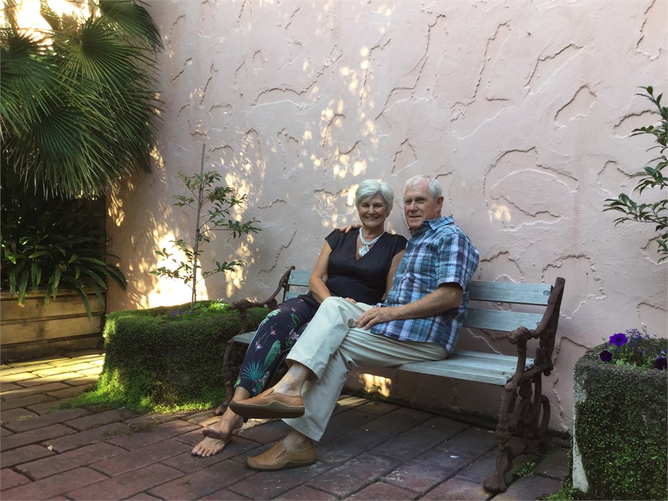 Your hosts - Linley and David Quinlan; we'll make 