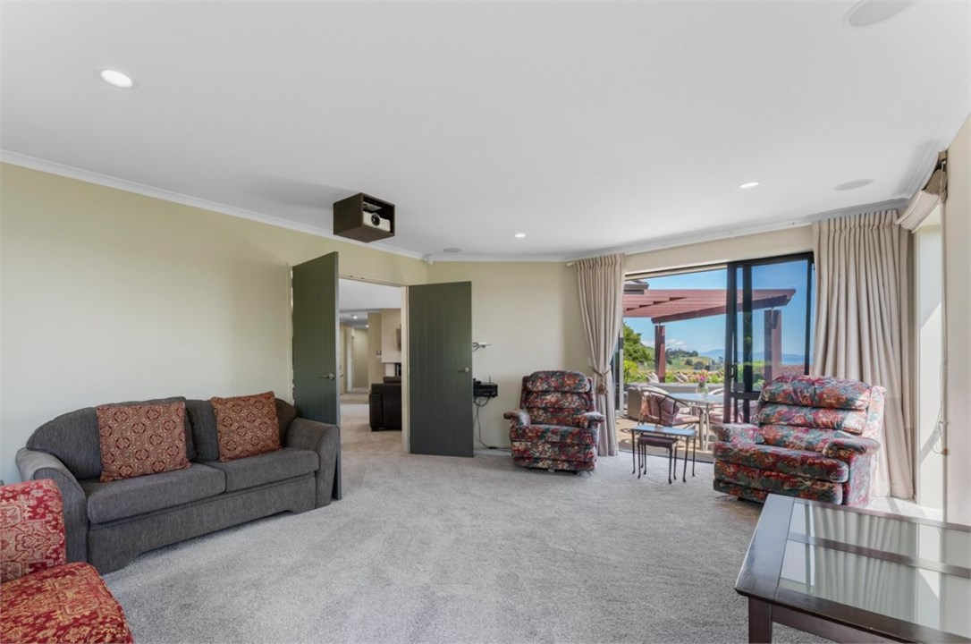 Second living area has a projector