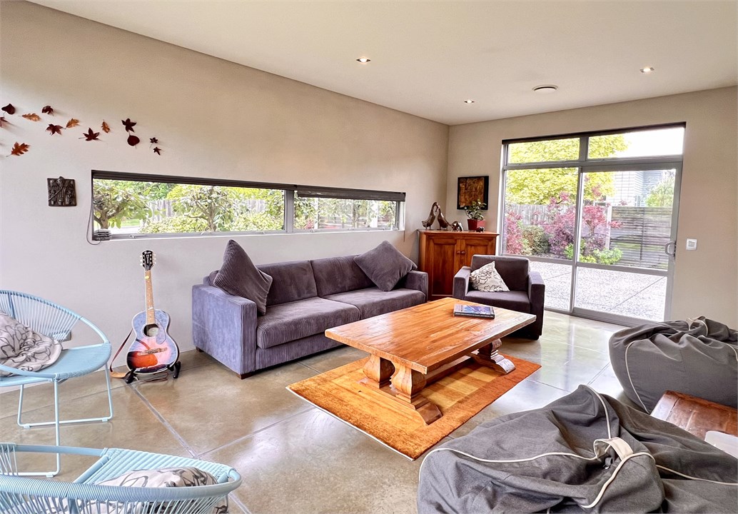 Sunroom with seating areas