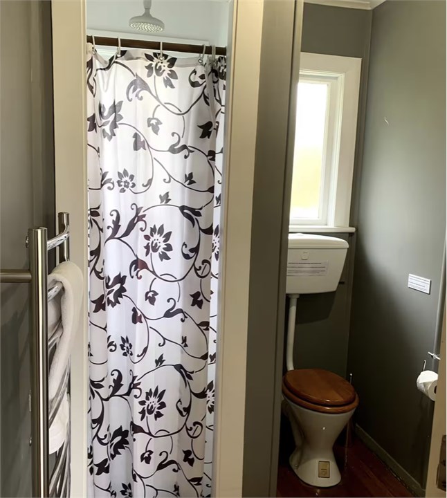 This is our bathroom, complete with a vintage-styl