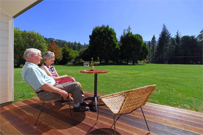 Relax on your deck overlooking the parkland