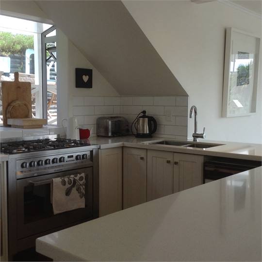 Plenty of platters and set up for home cooked meal