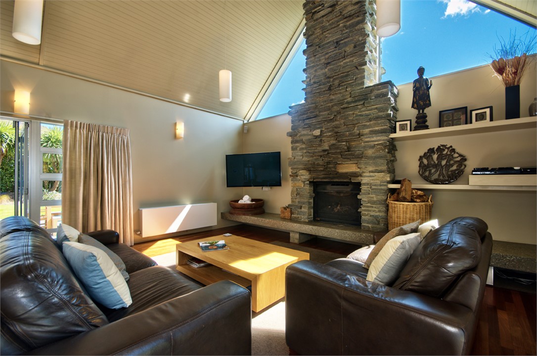 Lounge area with Wood fire