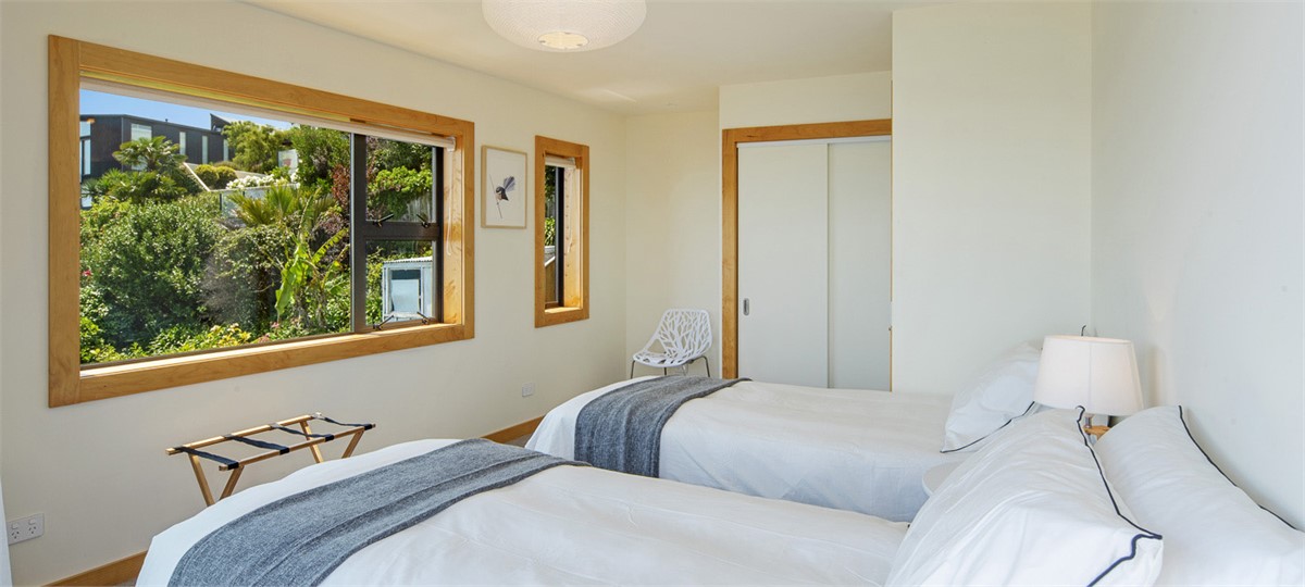 Bedroom 2 with two Single beds(King by request)