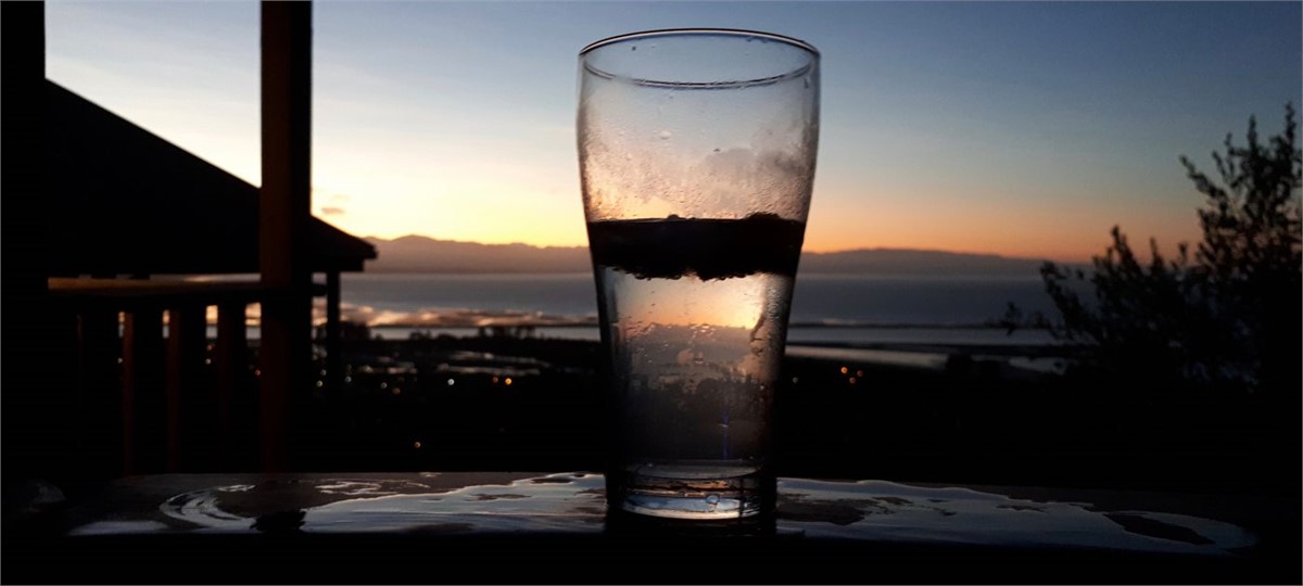 Sunset from the Hot tub - Pure bliss!