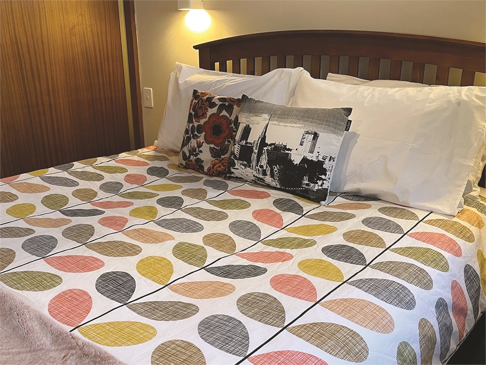 Both bedrooms have ceiling fans & wall heaters