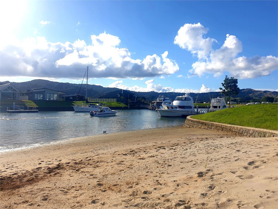 Beach Reserve across the road from the house