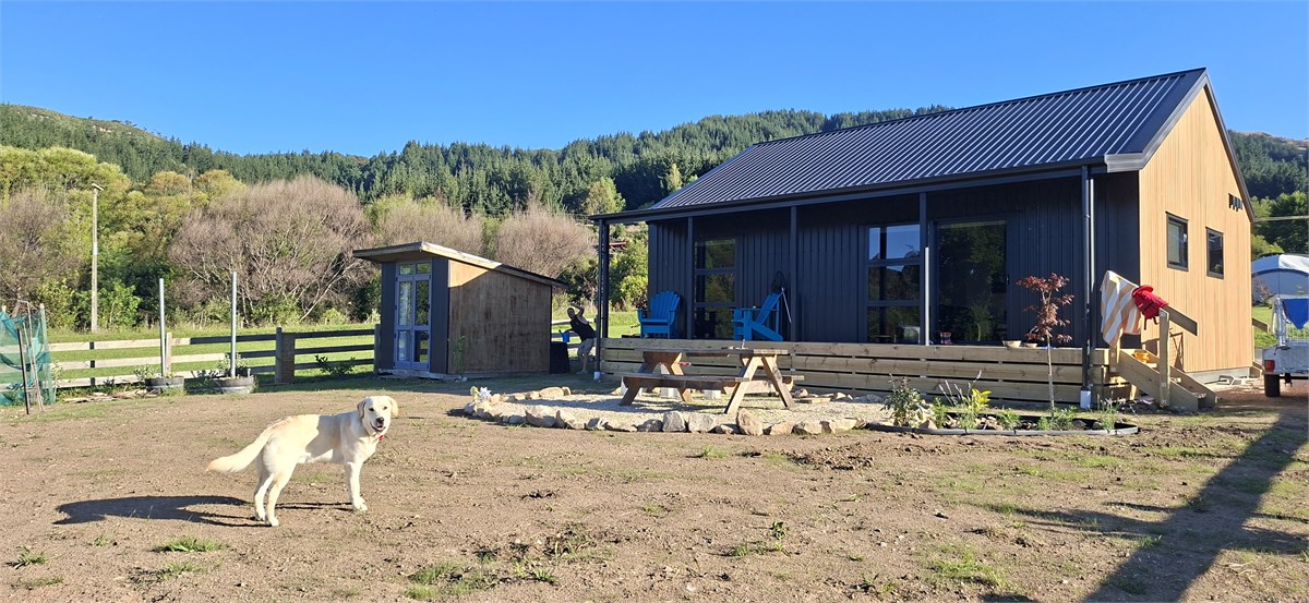 House photo new build so grass is trying to grow t